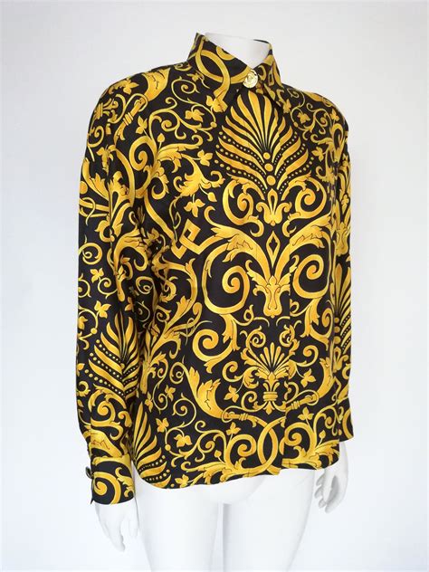 versace women's blouses|Versace italy top.